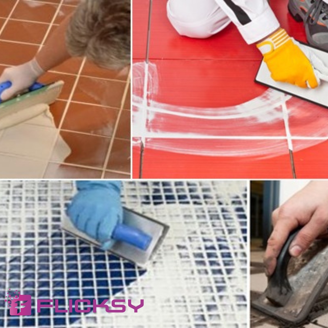 Bathroom tile gap filling