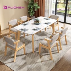 Dining table with chair assembly