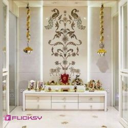 Pooja shelf assembly and installation