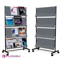 Magazine & newspaper rack assembly