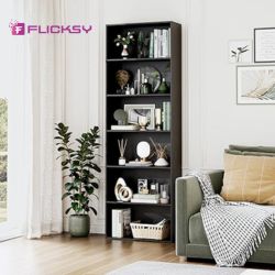 Bookcase with door assembly and installation